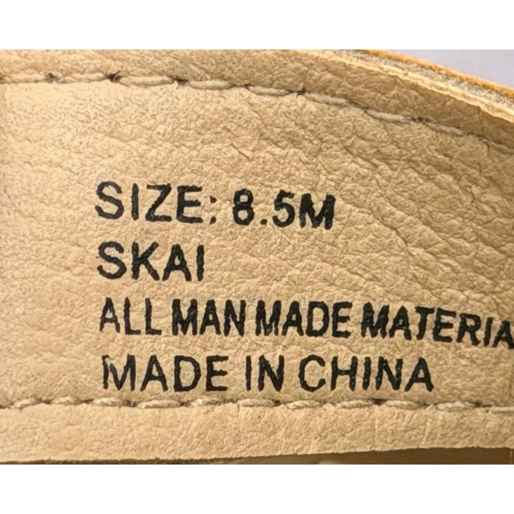 Easy Street Skai Slide Sandals Womens 8.5M Beige Comfort Slip On‎ NWOB